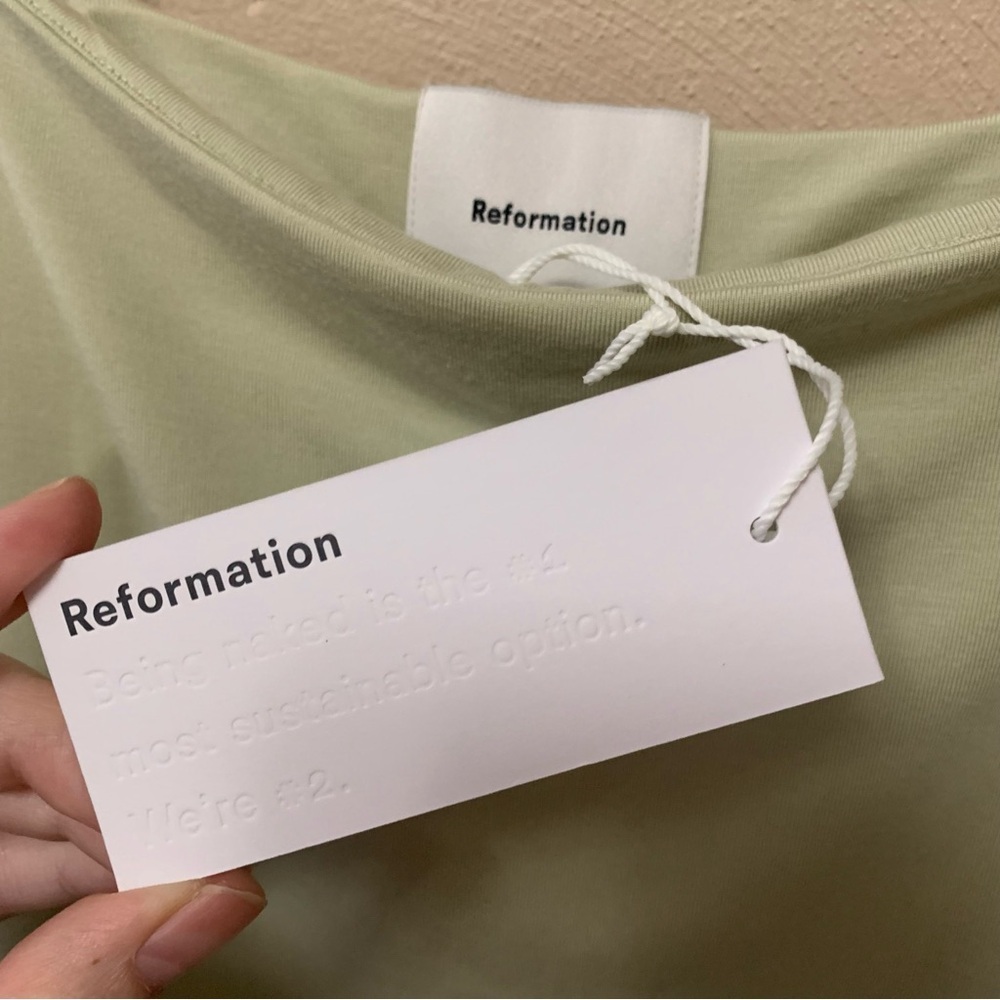 Reformation Pavia Knit Dress in Dried Herbs Size XS New NWT - Picture 11 of 16